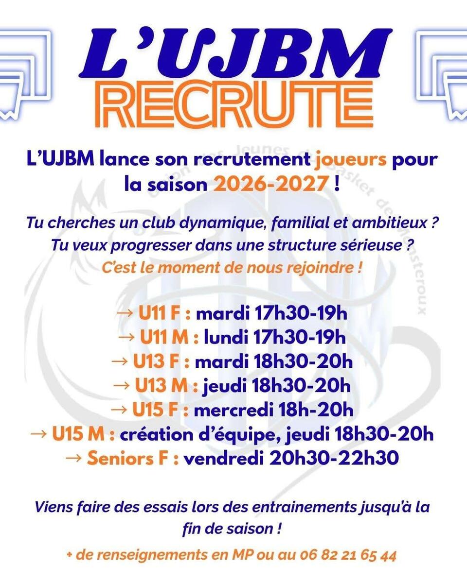 Recrutement 2026 / 2027