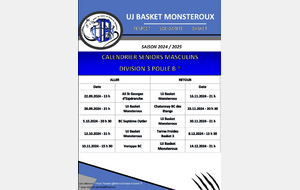 Calendrier Seniors Masculins
Division 3 Poule B - Phase 1